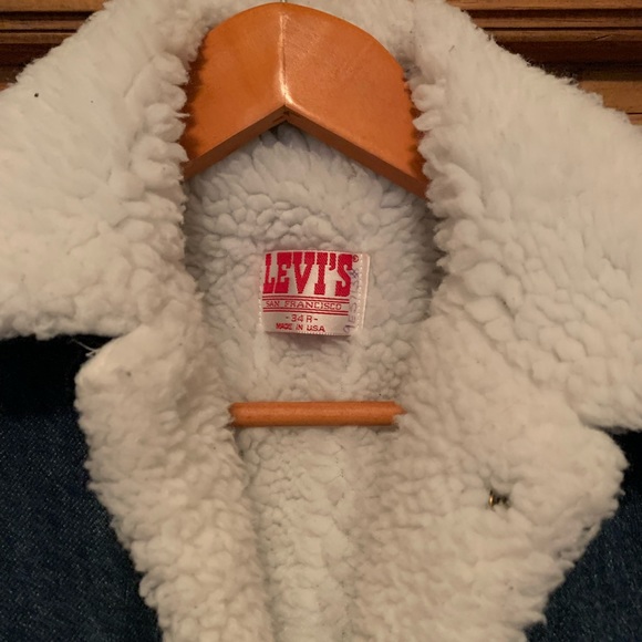 Vintage Levi’s Sherpa Jacket unisex 34R - Picture 2 of 6
